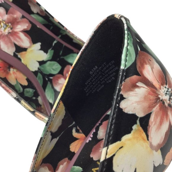 Nine West Jackpot Floral Pumps Size 5.5M High Heels Stilettos Pointy Toe Flowers - Picture 5 of 10